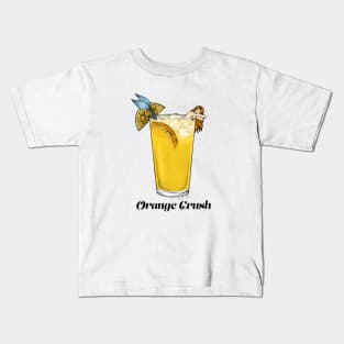 Orange Crush Mermaid Kids T-Shirt